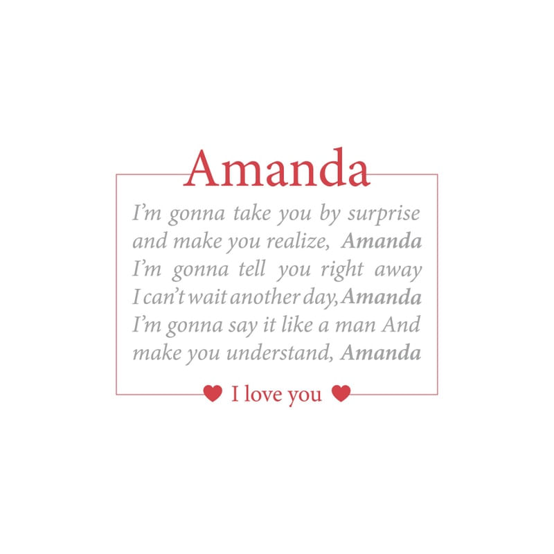 AMANDA (QUADRADO)