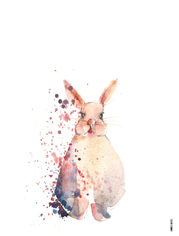 COELHILHO EM AQUARELA