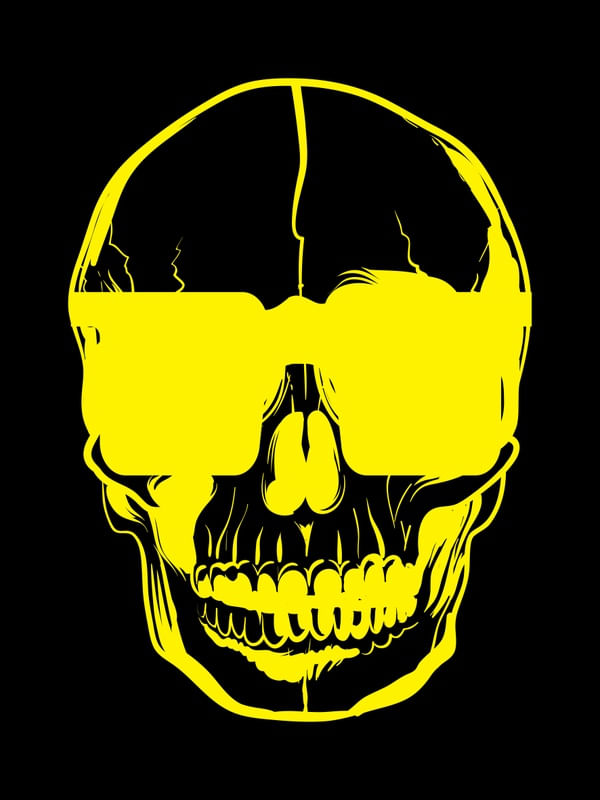 SKULL BLACK 3D