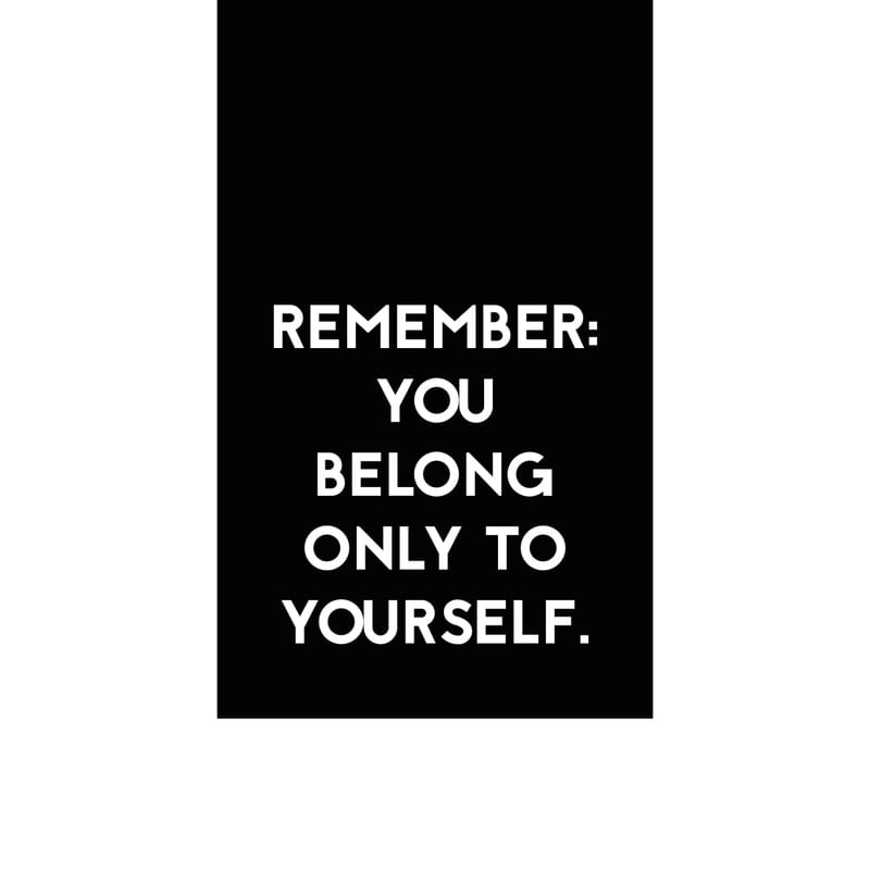 TO YOURSELF