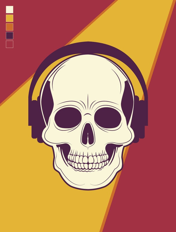 SKULL ON THE FLOOR