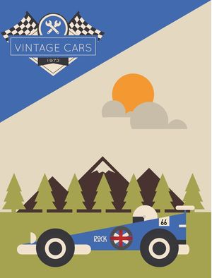 CARROS GEOMÉTRICOS - 1973 - AZUL