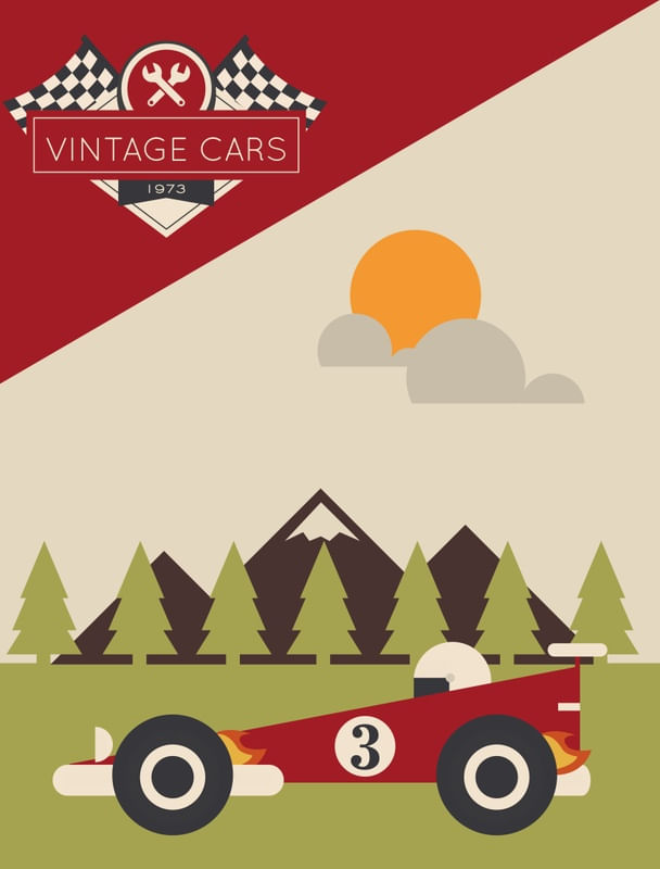 CARROS GEOMÉTRICOS - 1973 - VERMELHO