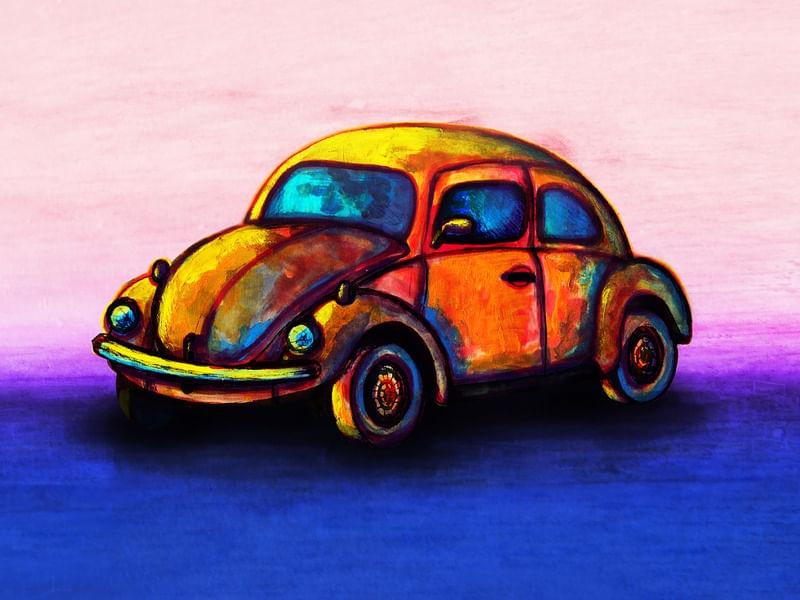 O FUSCA COLORIDO