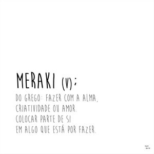 MERAKI - PALAVRA POESIA