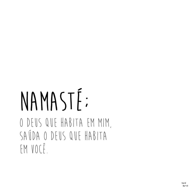 NAMASTÉ - PALAVRA POESIA