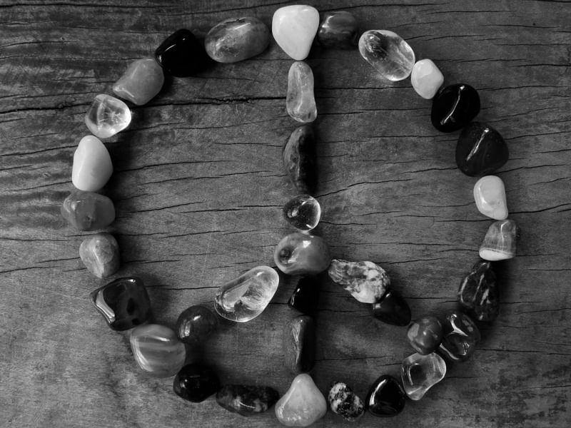 PEACE STONES BW