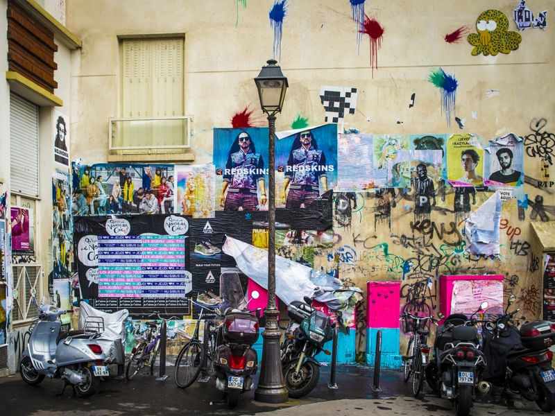 WALL AND MOTORCYCLES