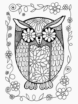 CORUJA FLORAL