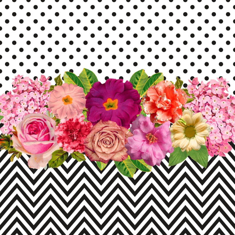FLORAL, POÁ E ZIGZAG