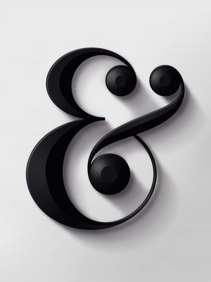AMPERSAND PRETO E BRANCO