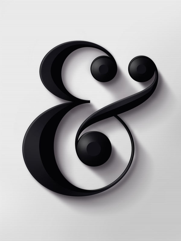 AMPERSAND PRETO E BRANCO