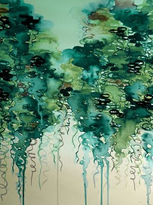 BEAUTY IN THE RAIN, GREEN