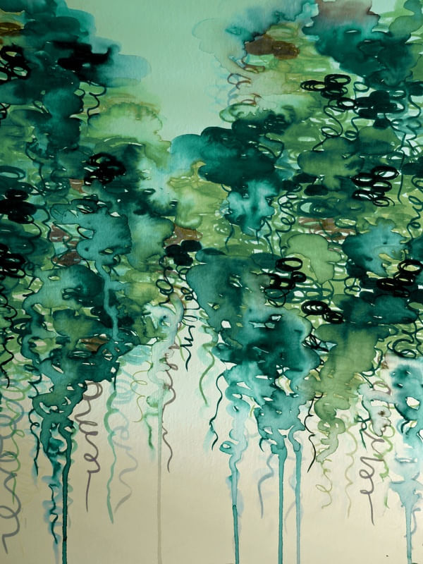 BEAUTY IN THE RAIN, GREEN