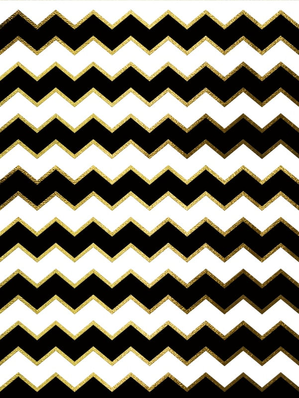 BLACK AND WHITE CHEVRON