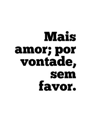 AMOR VONTADE FAVOR