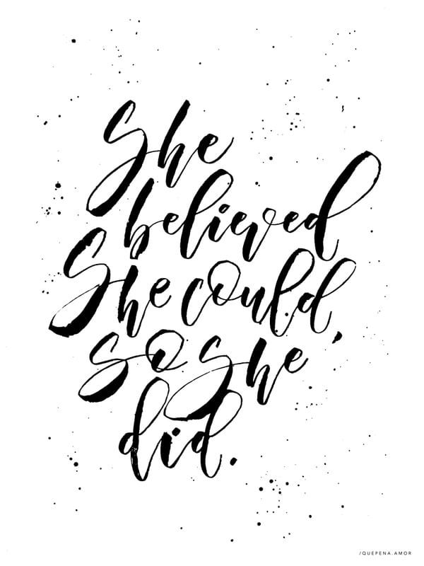 SHE BELIEVED - BLACK