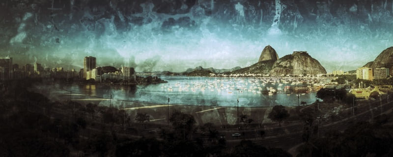RIO BOTAFOGO PANORAMICA VINTAGE