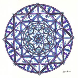 MANDALA AZUL E ROXA