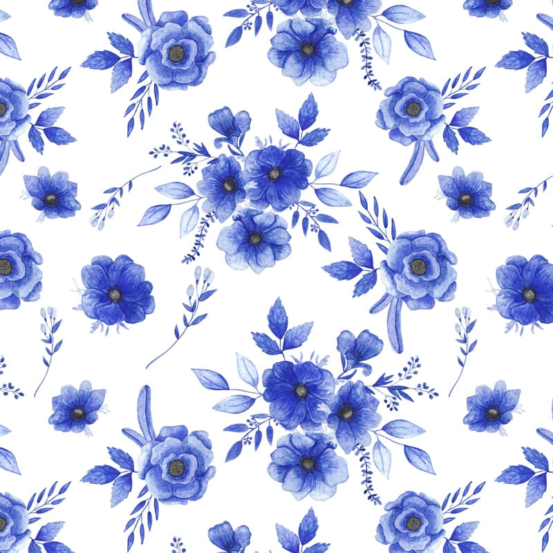 FLORAL BLUE