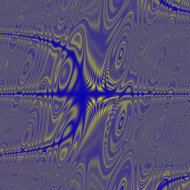 FRACTAL AZUL DOURADO