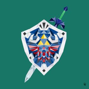 HYRULE SHIELD AND SWORD