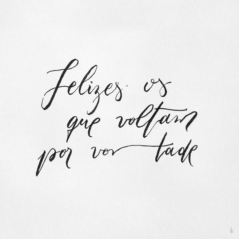 FELIZES OS QUE VOLTAM POR VONTADE