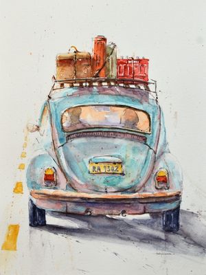 FUSCA NA ESTRADA