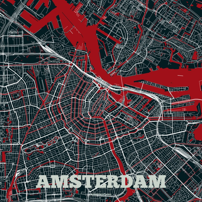 MAPA DE AMSTERDÃ