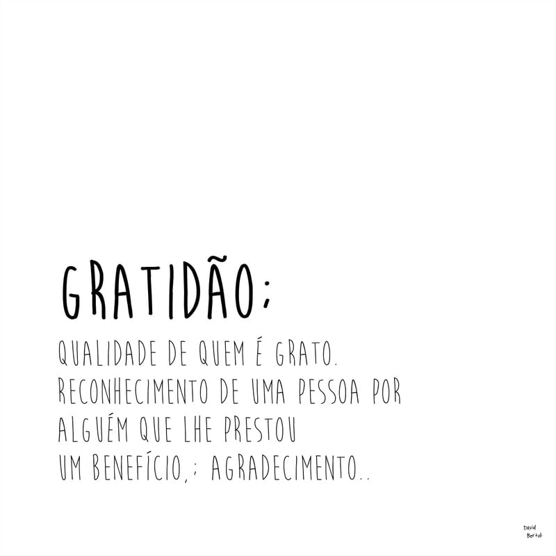 GRATIDÃO - PALAVRA POESIA