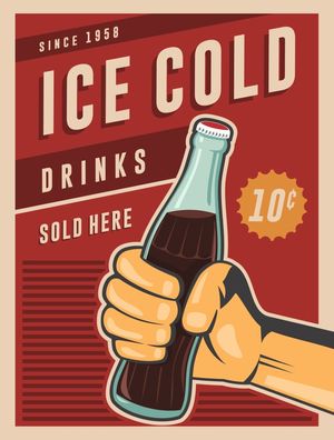 ICE COLD DRINKS SOLD HERE