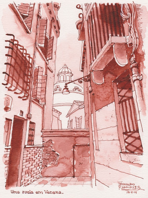 UMA RUELA EM VENEZA (ITÁLIA)