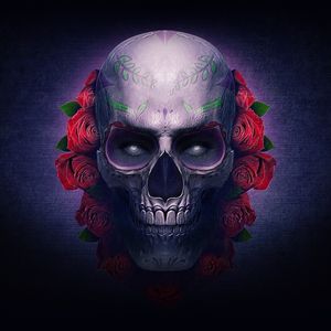 LA MEXICAN SKULL (QUADRADO)