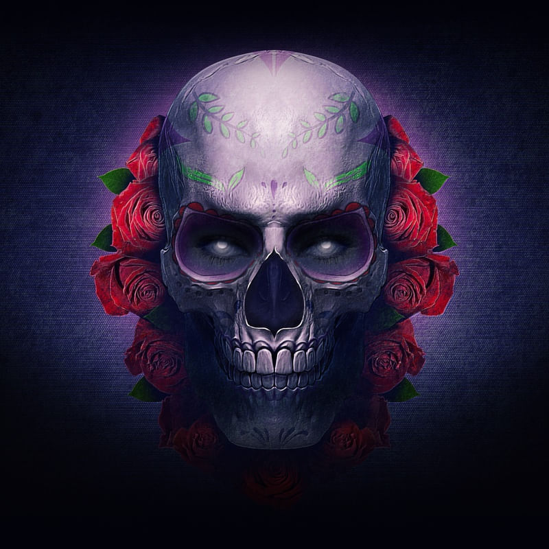 LA MEXICAN SKULL (QUADRADO)