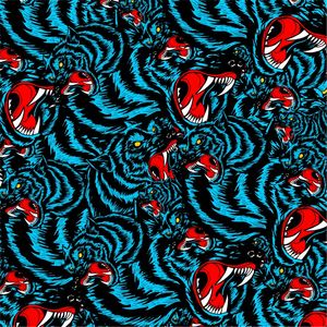 BLUE WOLF PATTERN