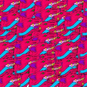 PINK WOLFS PATTERN
