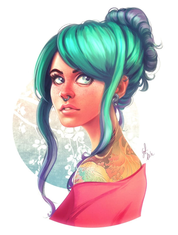 THE GIRL WITH THE PHOENIX TATTOO