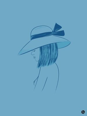 SUMMER GIRL IN BLUE