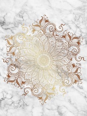 MANDALA - MARBLE GOLD