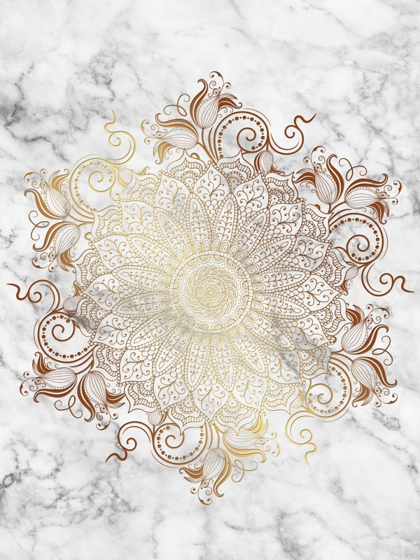 MANDALA - MARBLE GOLD
