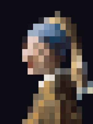 GAROTA BRINCO PÉROLA MOSAICO