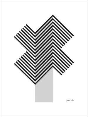 GEOMÉTRICO CINZA E PRETO