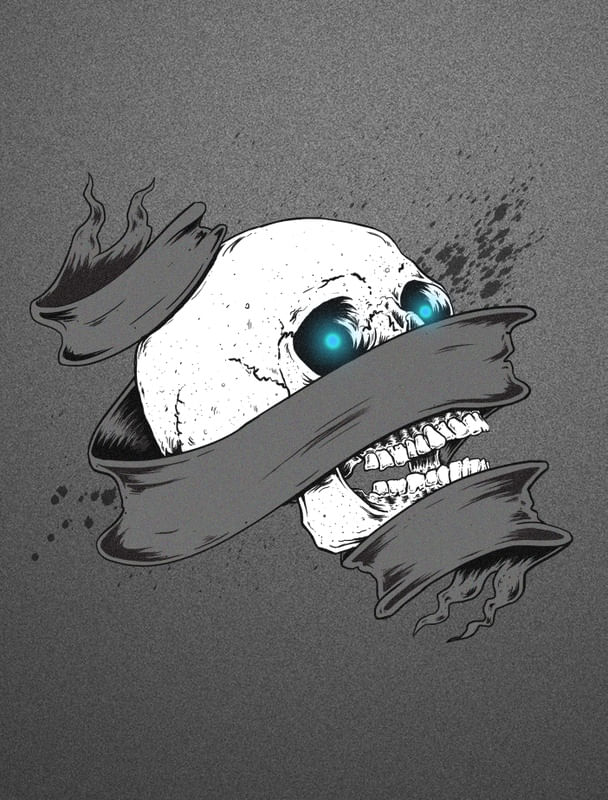 RIBBON SKULL