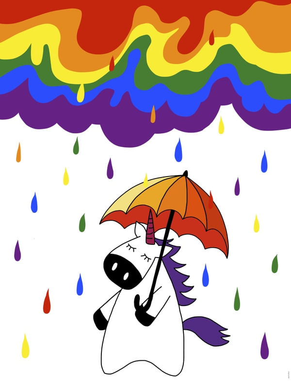 UNICÓRNIO NA CHUVA