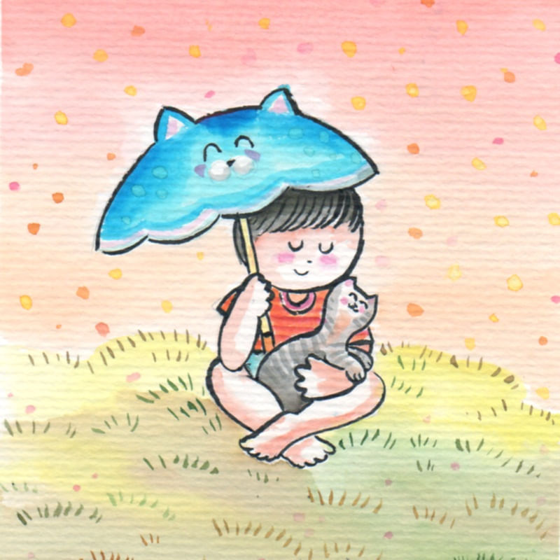 GATINHO NA CHUVA