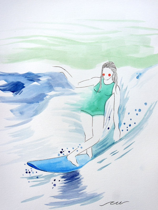 SURFER GIRL - LONGBOARD