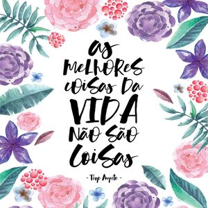 AS MELHORES COISAS DA VIDA NÃO SÃO COISAS