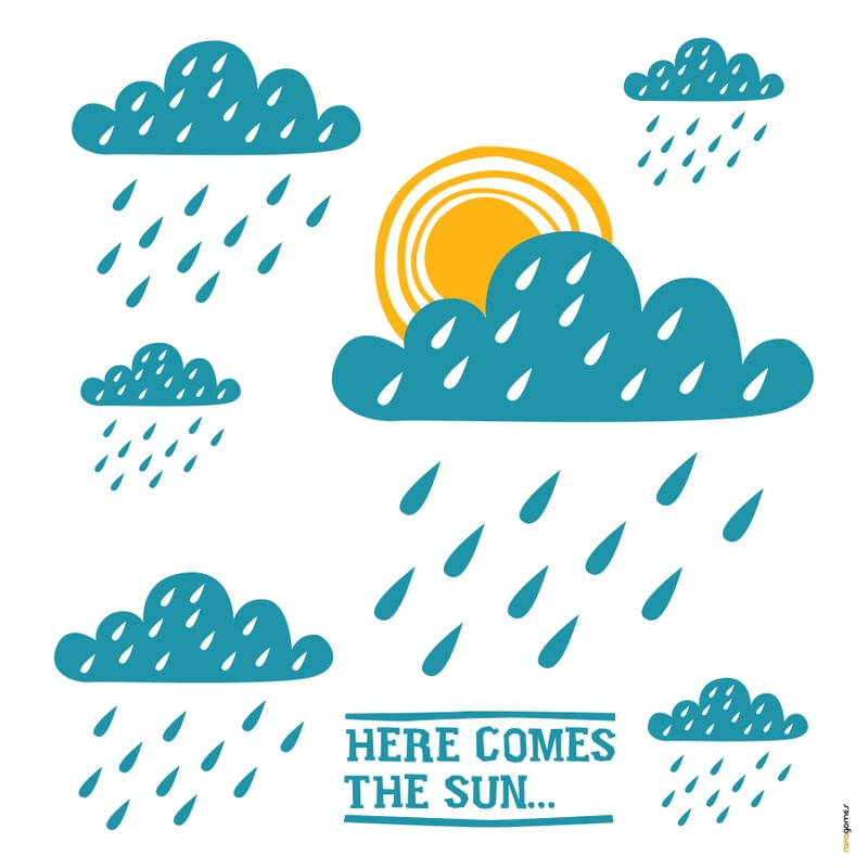 XILOGRAVURA HERE COMES THE SUN