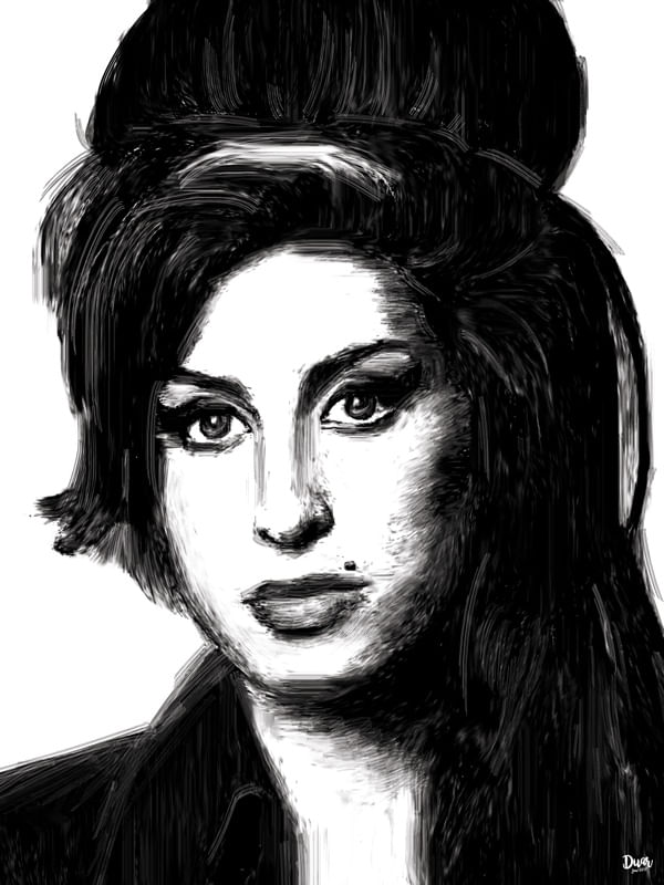 PINTURA DIGITAL AMY WINEHOUSE