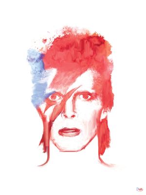 PINTURA DIGITAL DAVID BOWIE